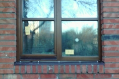 Деревянное окно со стекопакетами